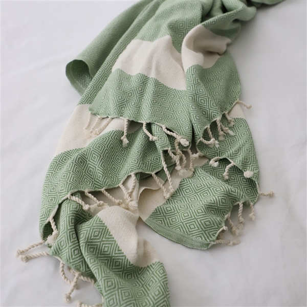 Turkish Towel Diamond Thyme