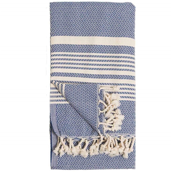 Turkish Towel Hasir Navy