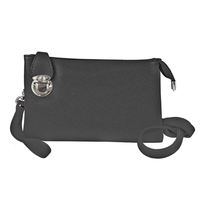 Convertible Crossbody Clutch Handbag Black