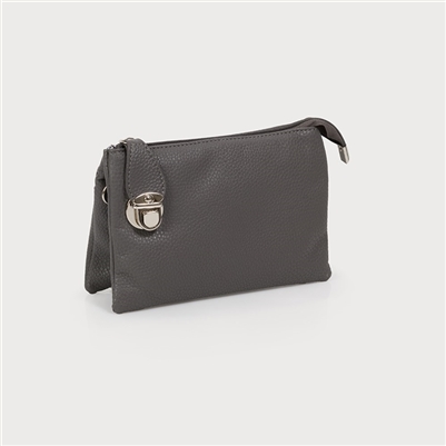 Convertible Clutch Crossbody Bag Dark Grey