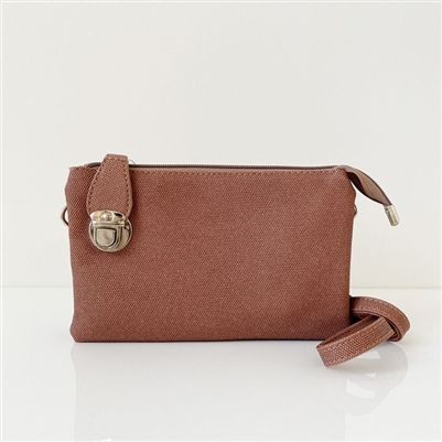 Convertible Crossbody Clutch Handbag Terra Textured