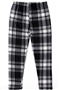 Brushed Soft Kids Leggings Plaid Black White LG