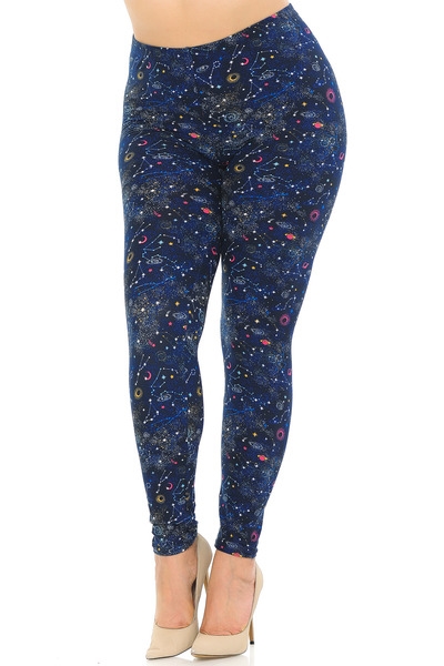 Brushed Soft Space Constellation Leggings L/XL