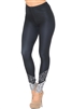 Ebony Escapade Graphic Double Brushed Leggings Black - S/M