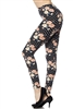 Brushed Soft Blush Floral Leggings S/M