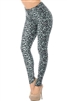 Brushed Soft Snow Leopard Leggings S/M