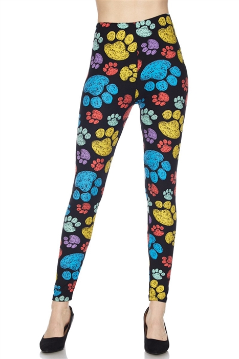 Paw hot sale print leggings