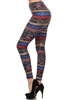 Brushed Soft Tribal Leggings S/M