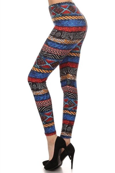 Brushed Soft Tribal Leggings S/M