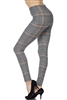 Brushed Soft Houndstooth Leggings L/XL