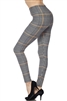 Brushed Soft Houndstooth Leggings S/M