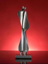 Quiet Encounter 10" Sculpture in Steel