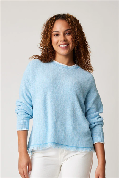 Cotton Country Sparrow Pullover Blue Sky