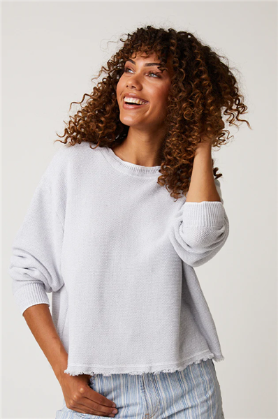 Cotton Country Sparrow Pullover Silver