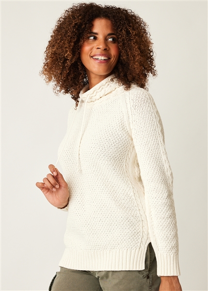 Cotton Country Miller Sweater Stone Tweed