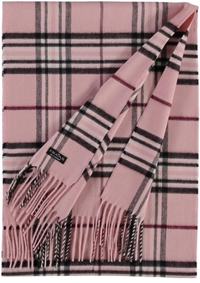 Scarf Cashmink Oversized Plaid Light Rose