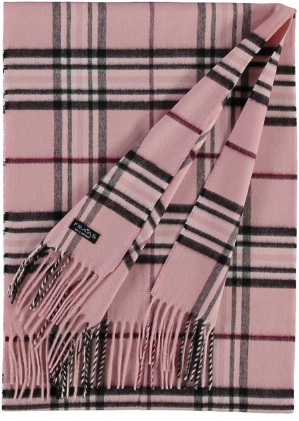 Scarf Cashmink Oversized Plaid Light Rose