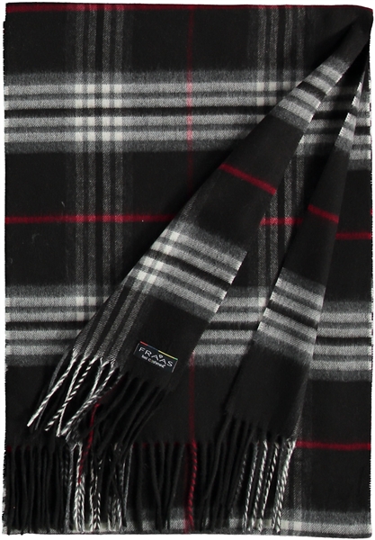 Scarf Cashmink Oversized Plaid Black