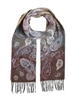 Scarf Cashmink Oversized Ombre Paisley Pepper