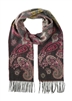 Scarf Cashmink Oversized Ombre Paisley Grey