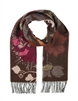 Scarf Cashmink Oversized Autumn Floral Pepper